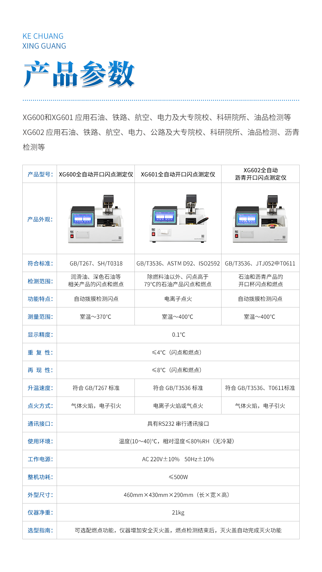 XG602 全自动沥青开口闪点测定仪